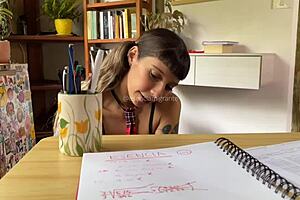 Pierced Alt Girl Seduces Teacher in Classroom for Deep POV Fantasy Fulfillment.