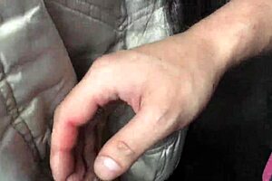 Hidden Nylon Ass in Jeans and Boots Caught on Train in Bold Street Action