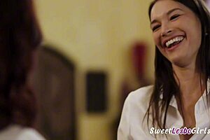 sexy redhead freya parker seduces tall friend katrina colt with big natural tits for wet lesbian fuck