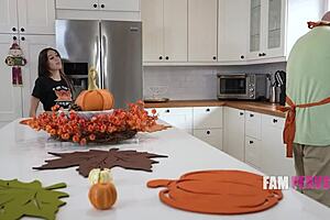 so, violet gems deals with her pervy step papa in the kitchen. it’s a wild family mess!