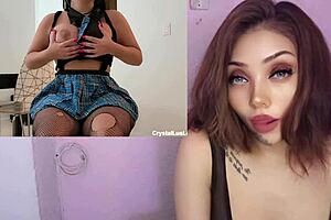 Hey, this busty latina schoolgirl seduces her stepfather with big tits!