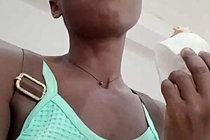 nigerian bitch visits west hills mall, ends up masturbating in bathroom