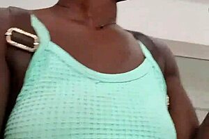 nigerian bitch visits west hills mall, ends up masturbating in bathroom