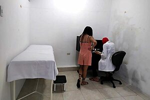 Perverted Doctor Masturbates After Treating A Cute Patient