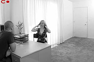 tiny blonde kendi handles massive white dick