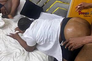 Two thick ladies join in this homemade threesome