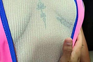 Latina wife deepthroats husband's big cock in pov roleplay to relax him