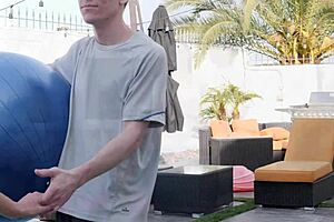 does this personal trainer test eva long's tight pussy with his monster cock?