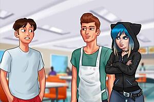 weishaupt summertime saga 5 with fat big tits curvy huge boobs cute interracial outfit