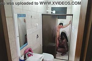 Hidden Camera Catches Latina Amateur In Interracial Moment