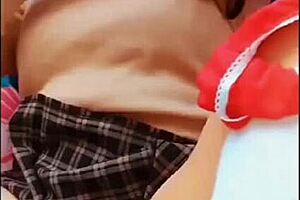 Mexican schoolgirl loses anal virginity in tight homemade outdoor banging