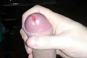 jerking off to hot trans porn and shooting a load