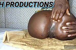 Little African Teen Slut Gets Tight Ass Played With