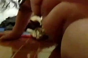 Chubby girl touches herself solo in private moment