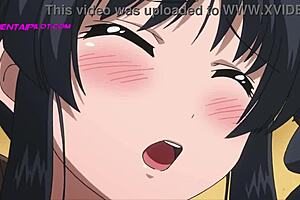 Busty teacher seduces schoolboy and takes his virginity after class in hentai.