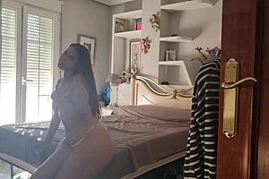 Blonde Cheerleader Bent Over With Big Tits And Ass For Friend