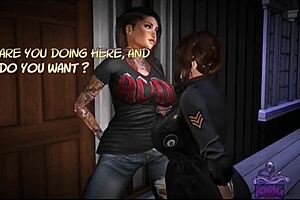 shemale cum bath with big tits and huge cock