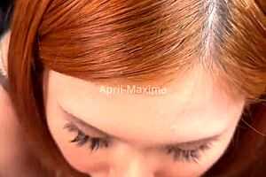 i'm april-maxima, the japanese street whore, giving a blowjob with cum in my mouth