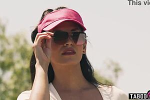 Golf Lessons Turn Into Milf Getting Pounded by Two Shemales in Swinger Club