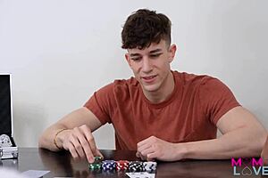 stepmom cassie del isla enjoys playful moments with boy toy