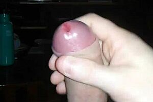 jerking off to hot trans porn and shooting a load