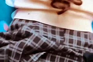 Mexican schoolgirl loses anal virginity in tight homemade outdoor banging