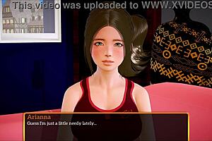 My New Family 367 - Big Tits And Ass In Game With Teen Redhead