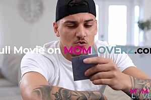 stepmom cassie del isla enjoys playful moments with boy toy