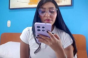 Shy sexy college stepsister fucks stepbrother in mini skirt close up?