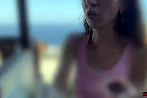 Young Amateur Babe's Crazy Outdoor Cumwalk