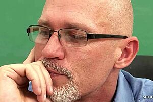 skinny teen 18+ tricks old ugly teacher into cheating doggystyle