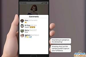 Sophie delivers blowjob in room service femdom group