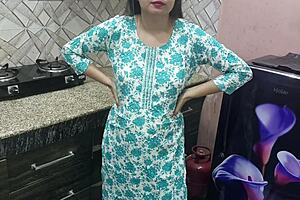 Indian Stepmom Drills Stepson Hard In Kitchen - Wow!