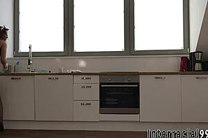 Watch this maid getting fucked and jizzed by massive black cock!