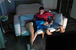 A Steamy Movie Night With My Tinder Date Turns Into Passionate Moaning And Deepthroat Action