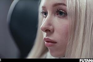 Hey, ever seen a futa brunette with huge tits freeze time to bang a blonde hard?