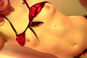 Goth Girl Performs Strip Tease