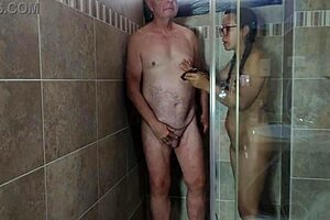 Feeling The Passion As Agarabas And Olpr Shave In The Shower.