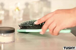 Marina Gold's secret anal desires lead to intense doggystyle and gaping.