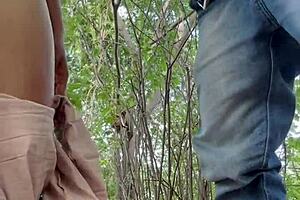 Hidden camera catches gay fingering and creampie orgasm on sofa