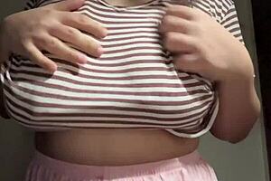 Hot Indian Milf Step Mom Teases Big Boobs on Webcam Solo