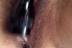 flashlight play with my clit, part 2