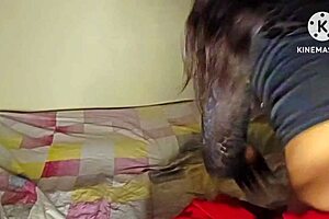 Beautiful bhabhi gets fucked doggy by devar.