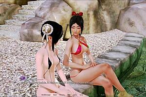 Harem hotel 93 unfolds in a detailed game scenario with strategic interactions and character developments.