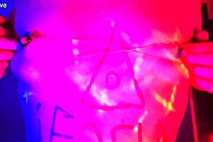 my colombian neighbor with small tits came over for a sexy movie night at home.