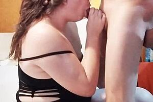 i sucked my boyfriend's cousin's big cock after dinner