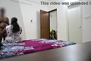 Telugu maid Hema watches intimate scene