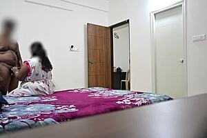 Telugu maid Hema watches intimate scene