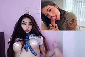 fucking hard with my boyfriend, he cums all over my face