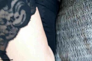 Rough blowjob with Maya Fierce moaning and gaping backstage 😈